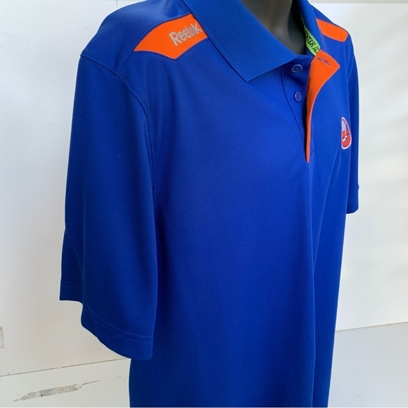 New York Islanders REEBOK CENTER ICE COLLECTION NHL Polo Shirt, Mens’ L… - Picture 6 of 12